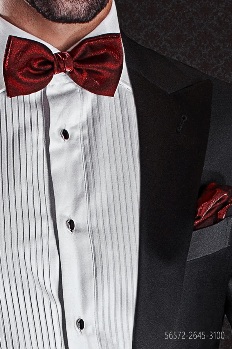 Papillon e Fazzoletto in lurex rosso