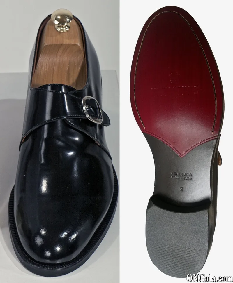 Zapato Derby hebilla lateral