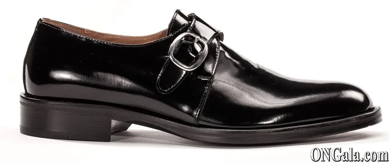 Zapato Derby hebilla lateral