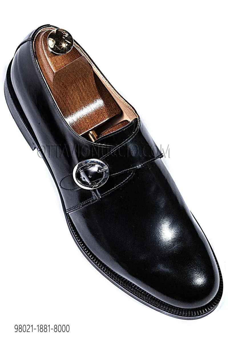 Zapato Derby hebilla lateral