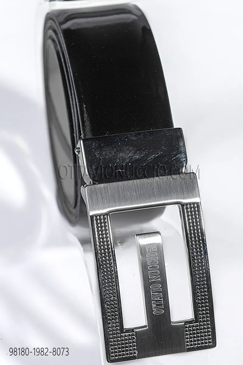 Black Patent Leather Belt