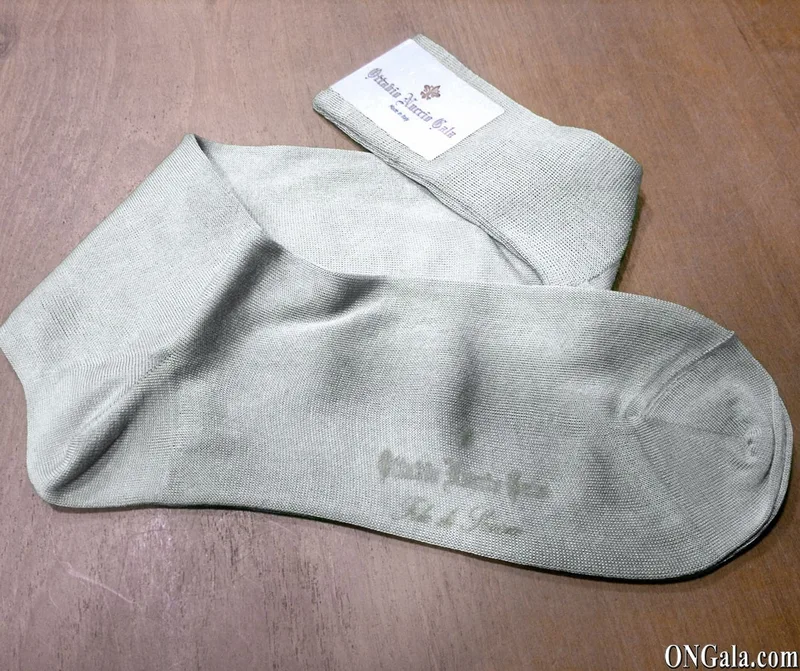 Calze grigio chiaro in cotone