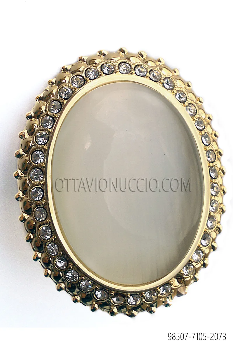 Fermanodo con cammeo oro con strass