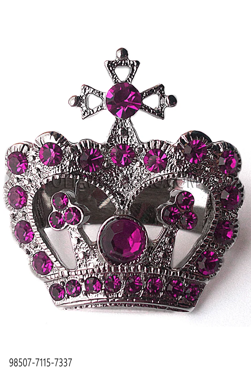 Fermanodo corona nichel strass glicine