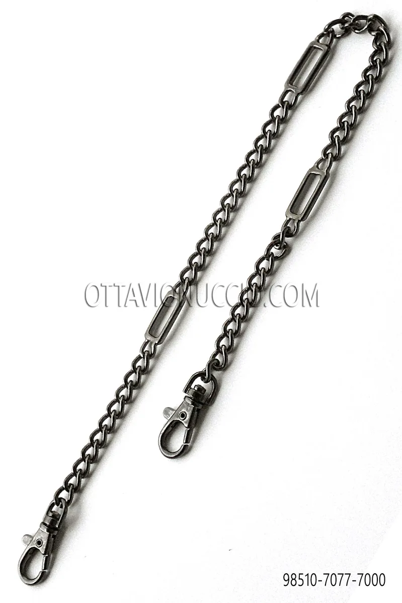 Gliederkette in Gunmetal-Grau