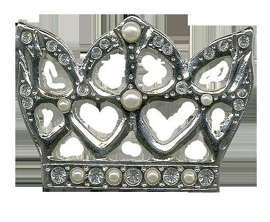 Anstecknadel in Kronenform mit Nickelfinish