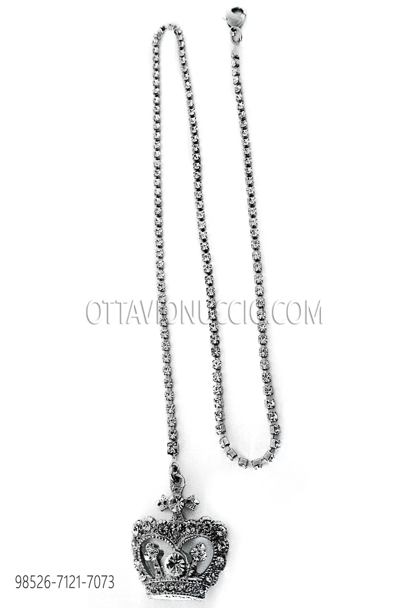 Kettchen mit Kronenanhänger in Silber