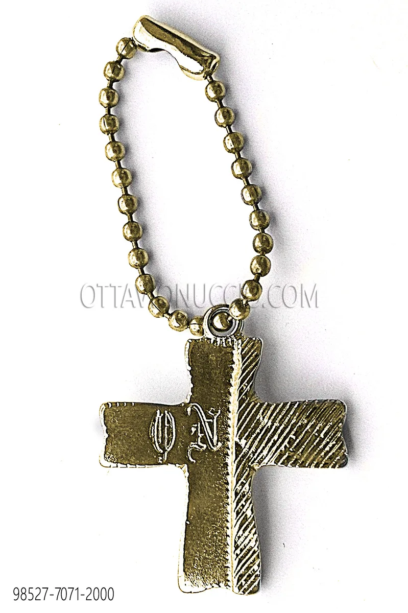 Cross pendant with gold finish