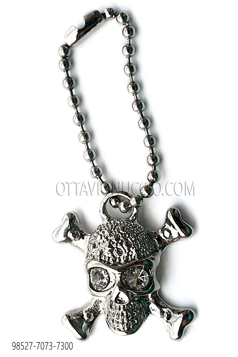 Skull pendant in nickel