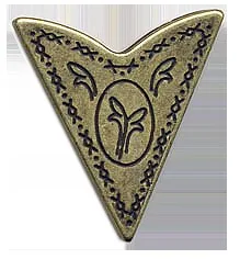 Kragenspitzen für Hemden in Antikgold