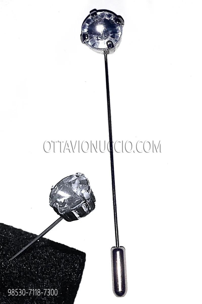 Spillone pietra crystal