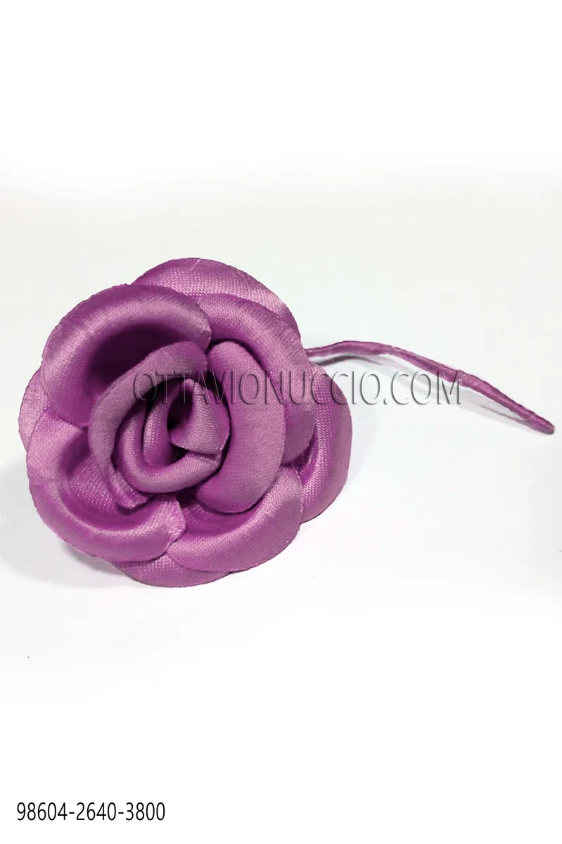 Fiore in raso rosa