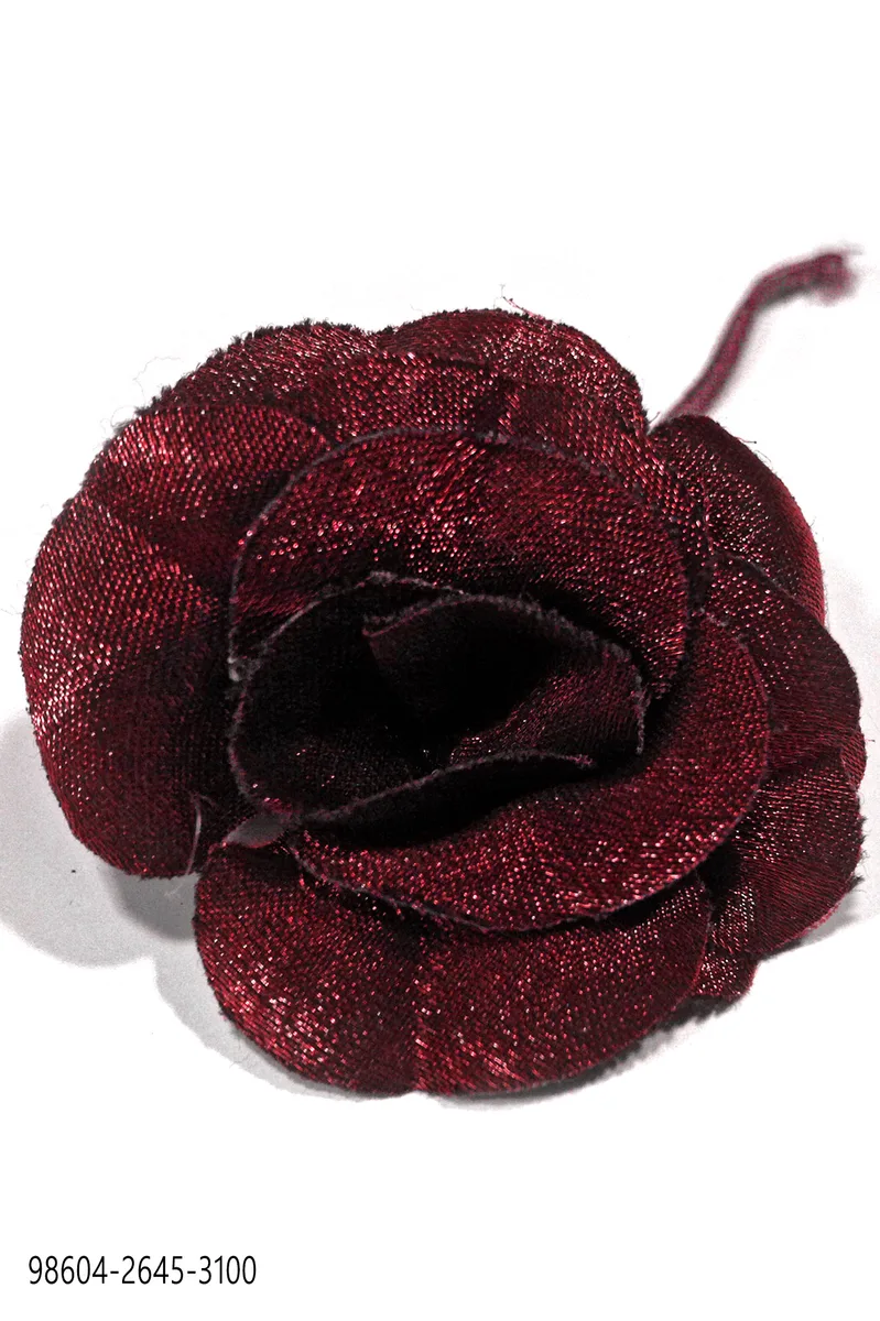 Fiore in lurex rosso
