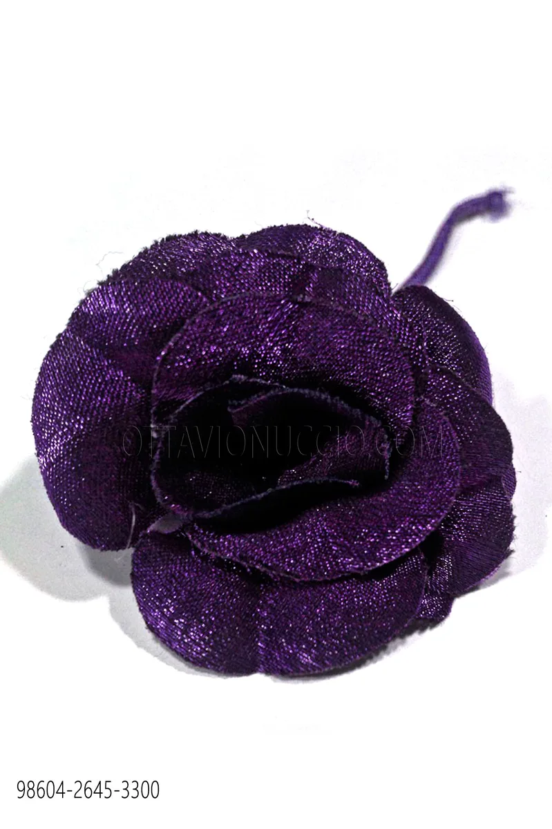 Ansteckblume, violett, aus Lurex