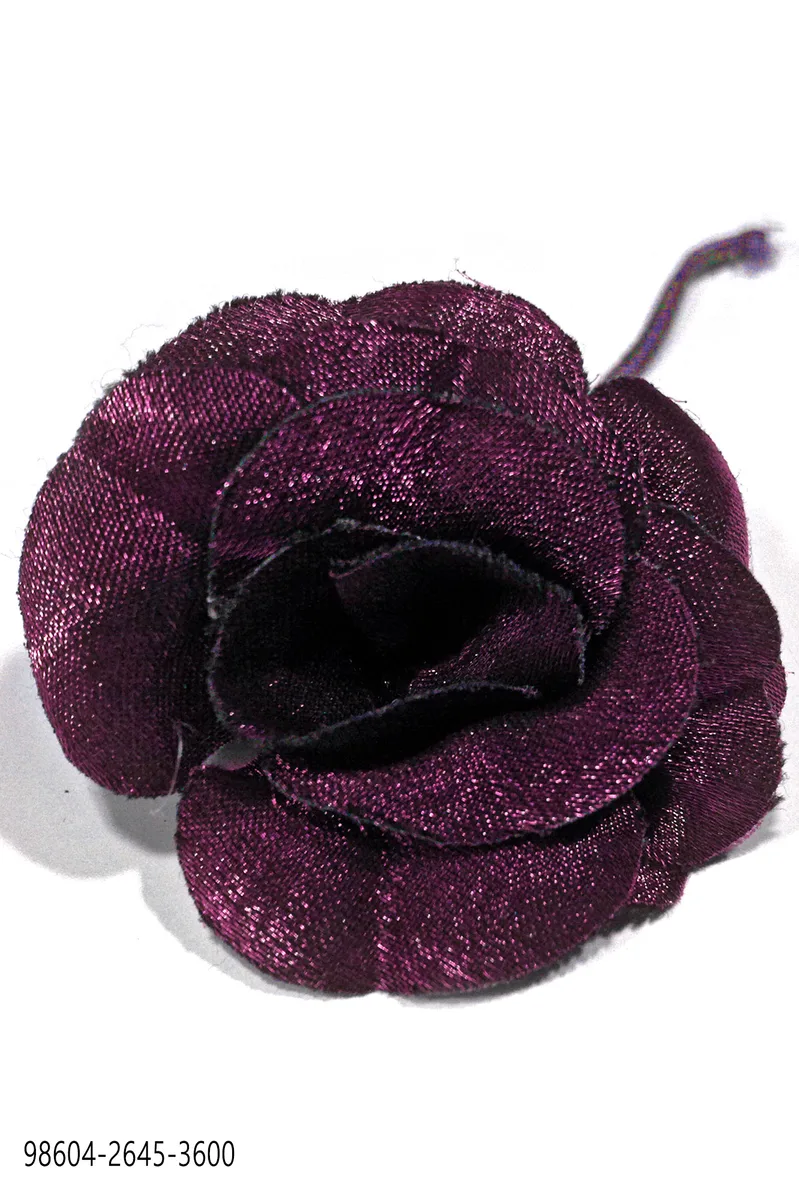 Ansteckblume, fuchsie, aus Lurex