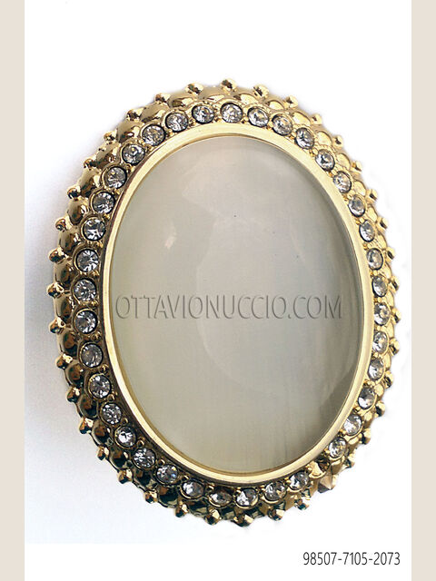 Fermanodo con cammeo oro con strass