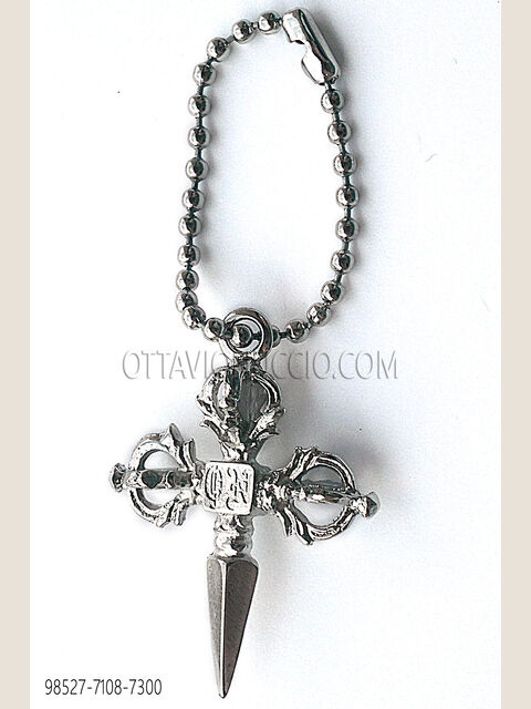 Pendente croce gotica nichel