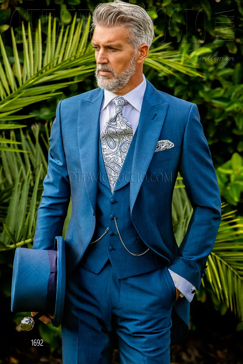 Tight classico blu royal tre pezzi 1