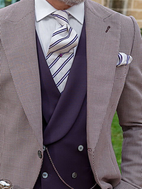 Gilet doppiopetto sciallato