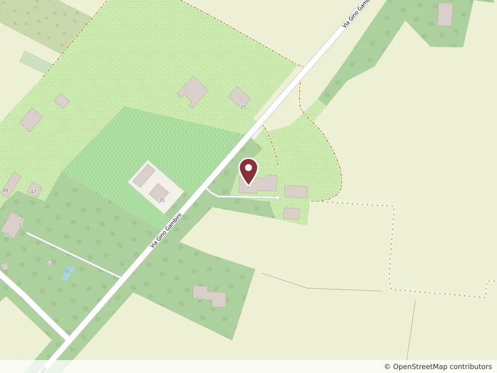 Mappa della zona intorno a via Gino Gambini, 2/5, 42123 Reggio Emilia (RE), Italia